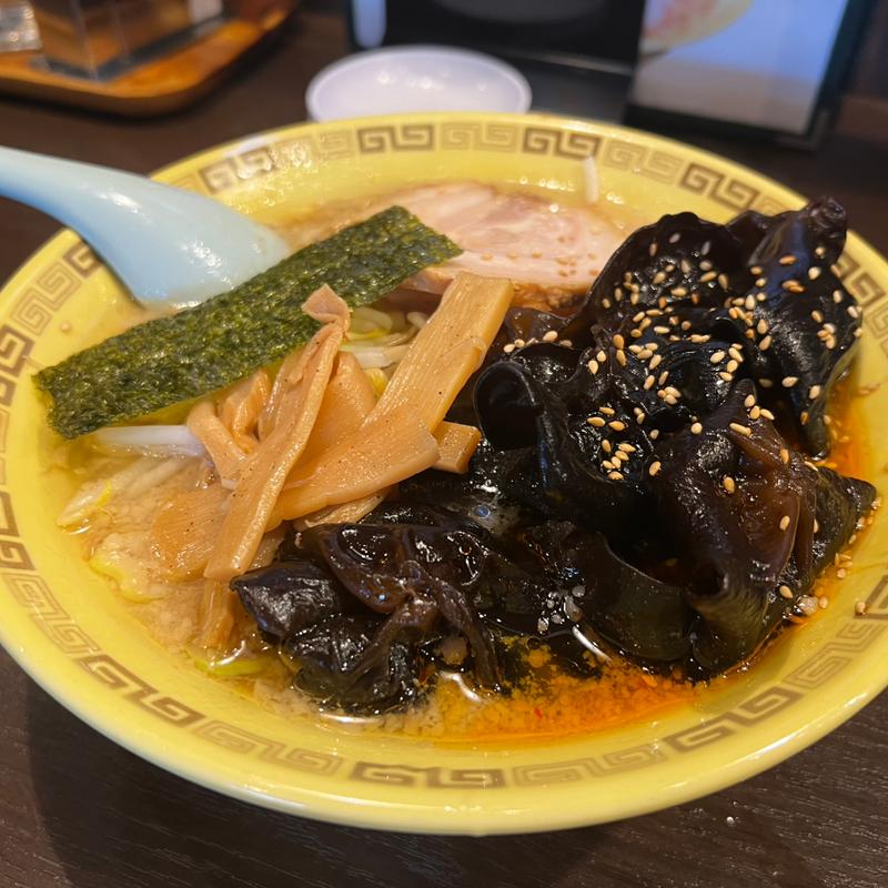 木耳麺(中華麺 江川亭 南多摩店)