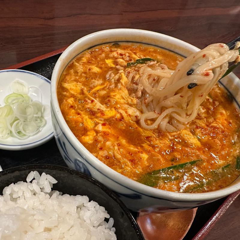 ランチ限定セット　もののふうどん&小ライスセット(お食事処 もののふ)