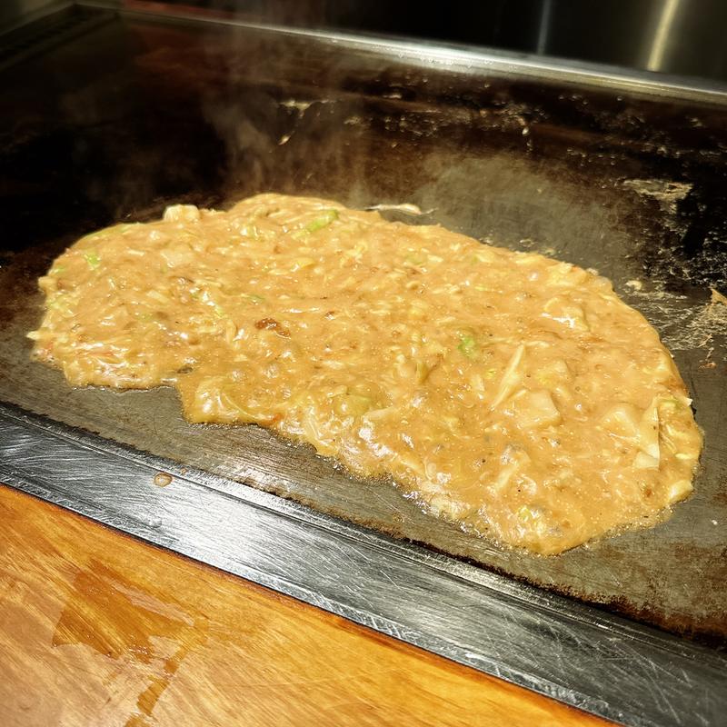 明太もちチーズもんじゃ(もんじゃ駒と 中目黒 鉄板焼き居酒屋)