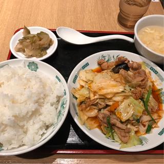 豚キムチ炒め定食