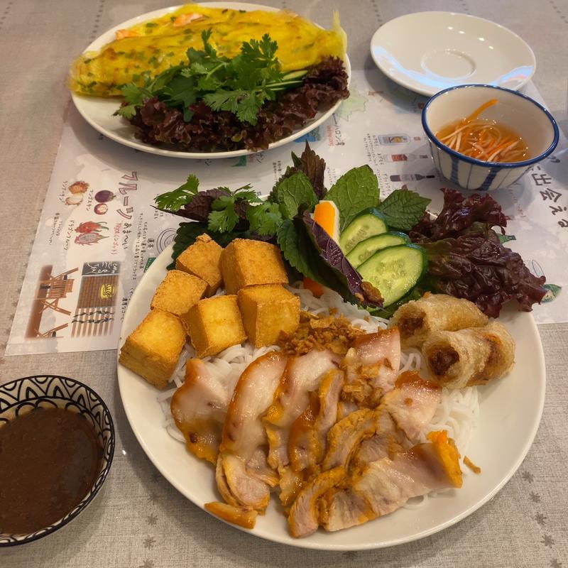 エビソース・揚げ豆腐ビーフン(フォンタンレストラン)