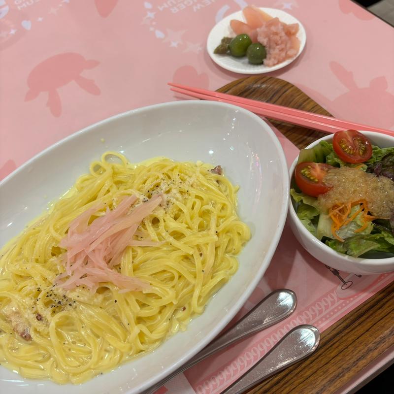 岩下の新生姜カルボナーラ［ミニサラダ付き］(カフェ ニュージンジャー )