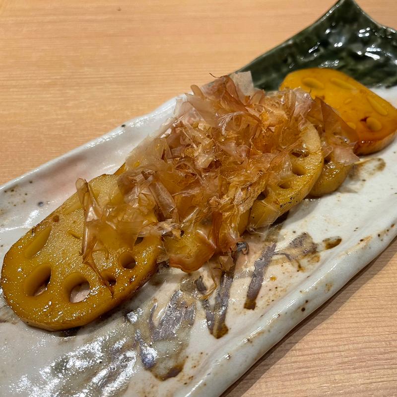 れんこん焼き(本格板前居酒屋 お魚総本家 月島店)