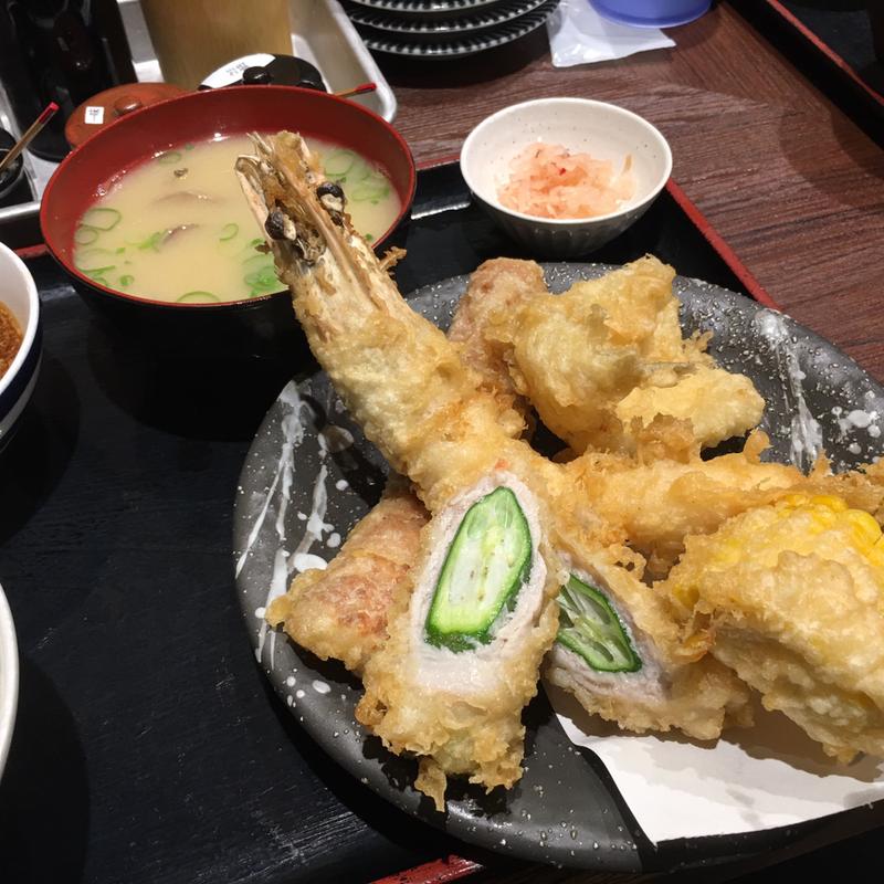 ボリュームセット(天ぷら大吉 ホワイティうめだ店)