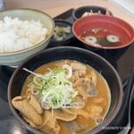 もつ煮定食(ゆで太郎 竹橋店)