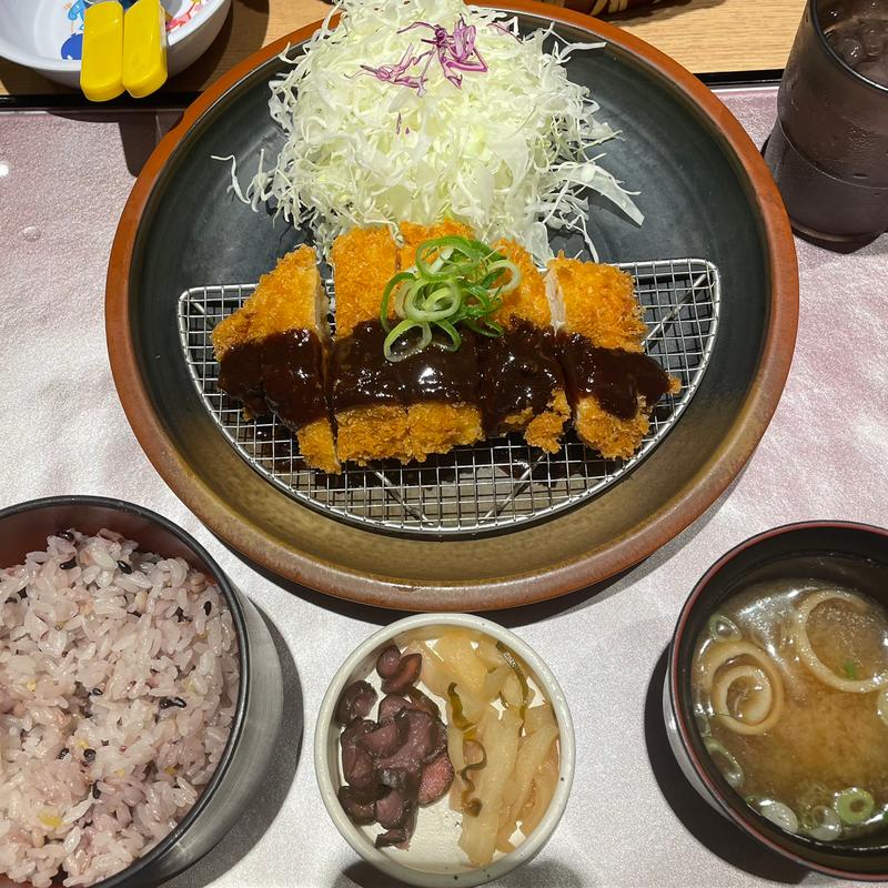 みつせ鶏八丁味噌チキンかつ膳(とんかつ かつまさ 広島店)