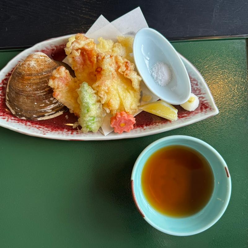 ほっき貝天ぷら(和風レストラン 田園 亘理店)