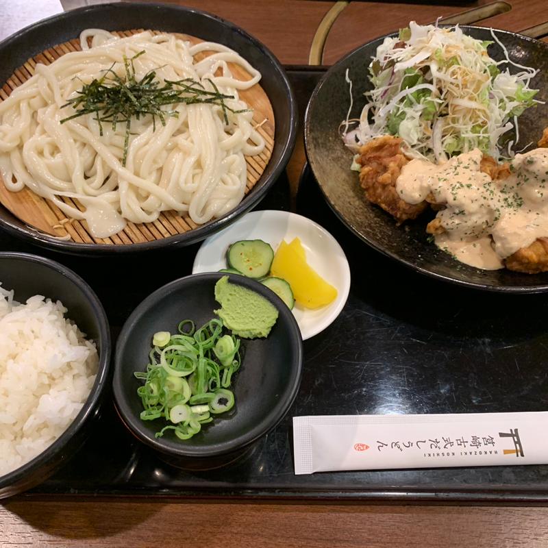 宮崎風チキン南蛮セット（ざるうどん）(きねや 原田店)