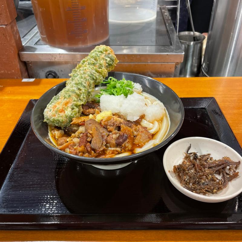 牛すじごぼうおろしうどん(いぶきうどんエキア北千住)