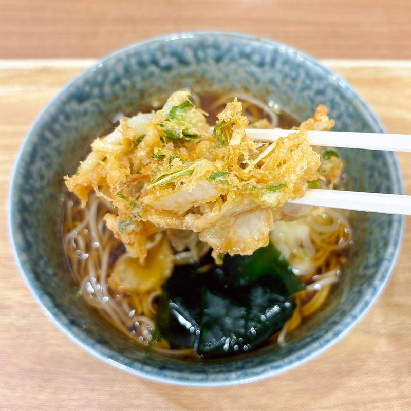 かきあげそば(立ち喰いそば新世界)