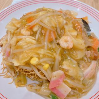 ピリ辛皿うどん(麺少なめ)(リンガーハット アクアシティお台場店)