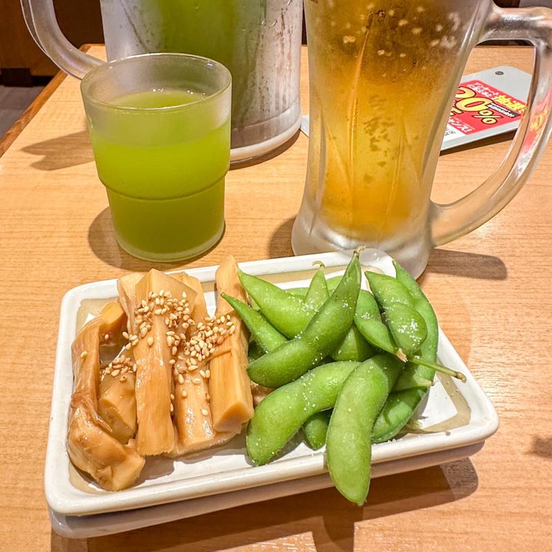 晩酌セット(丸源ラーメン 八熊通店)