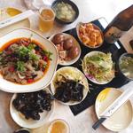 ランチセットのバイキング