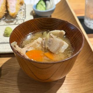 豚汁(とんかつ土本)