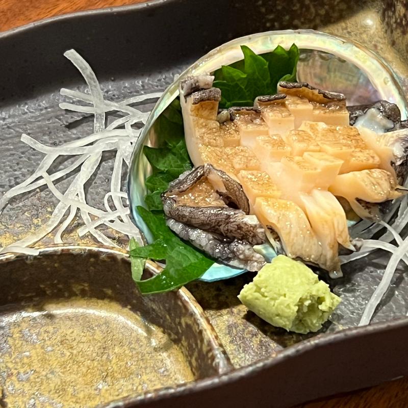 アワビお造り(茄子美)