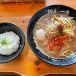 チリトマト味噌 パルメザンライス(麺匠 一丞)
