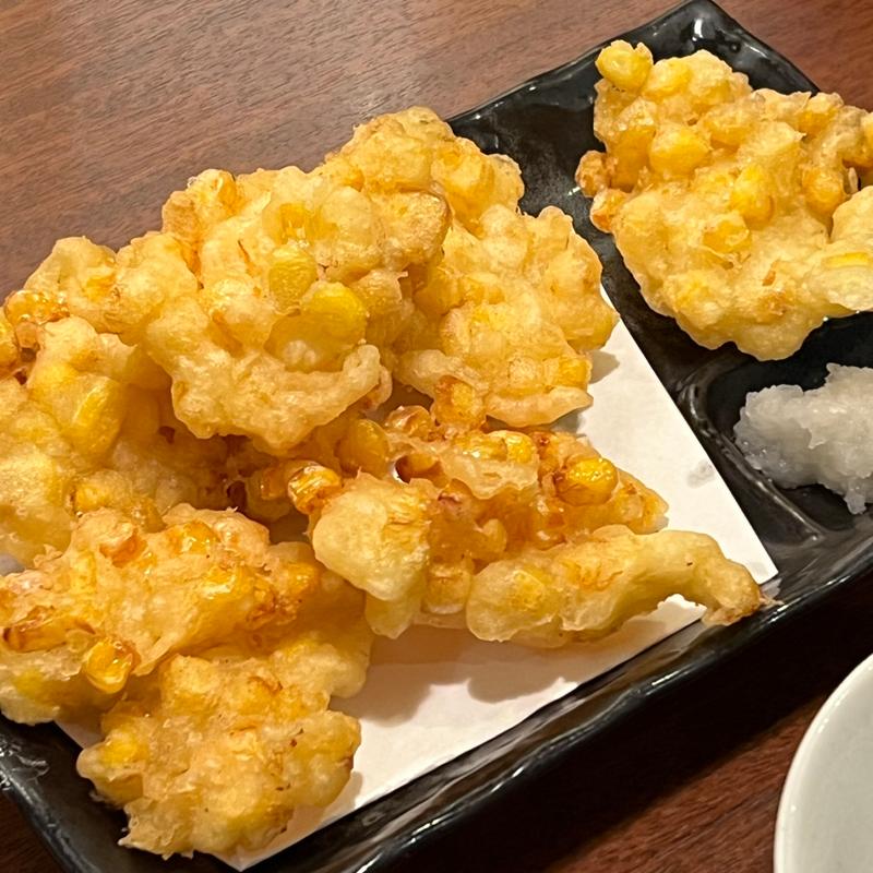 トウモロコシの天ぷら(茄子美)