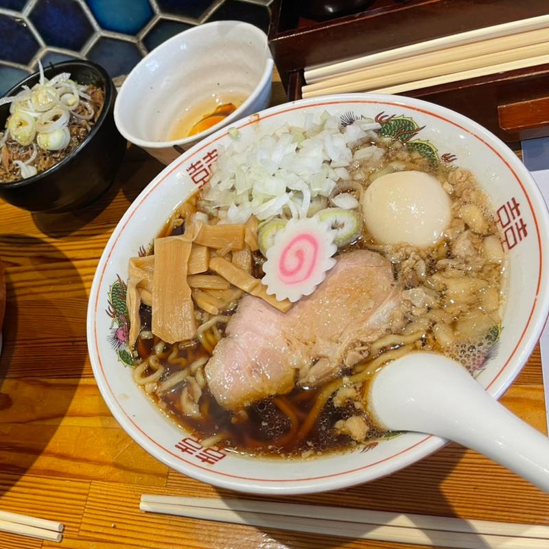 醤油(玉ねぎトッピング)(ユース軒)