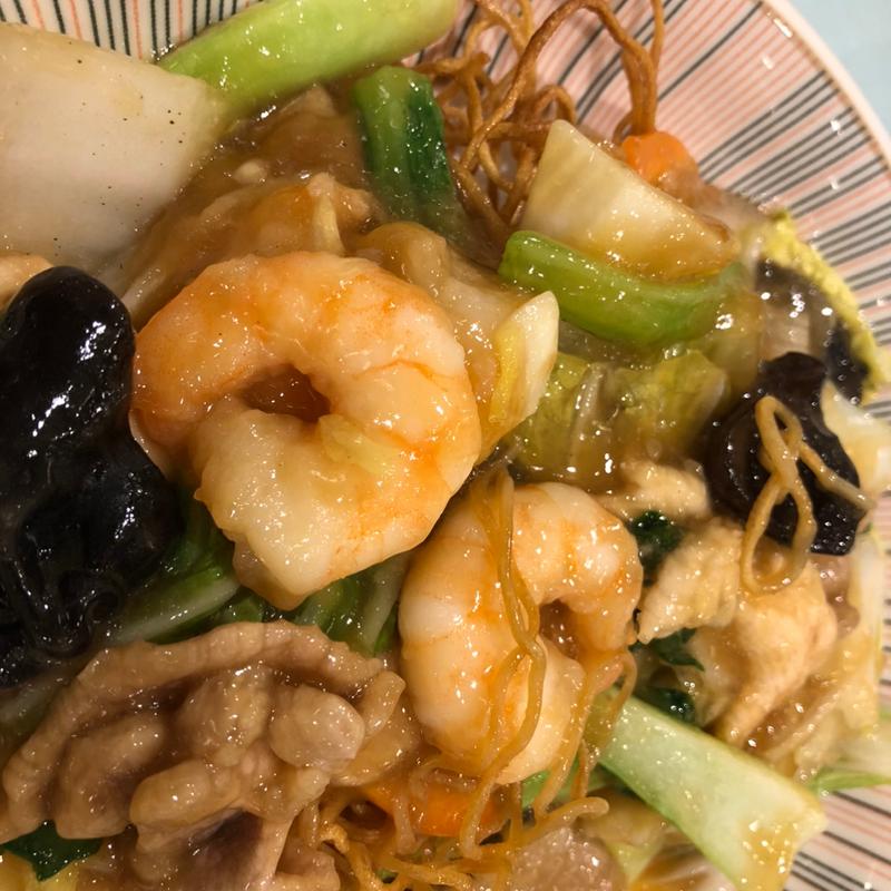 五目あんかけ焼きそば(後楽園飯店 （コウラクエンハンテン）)