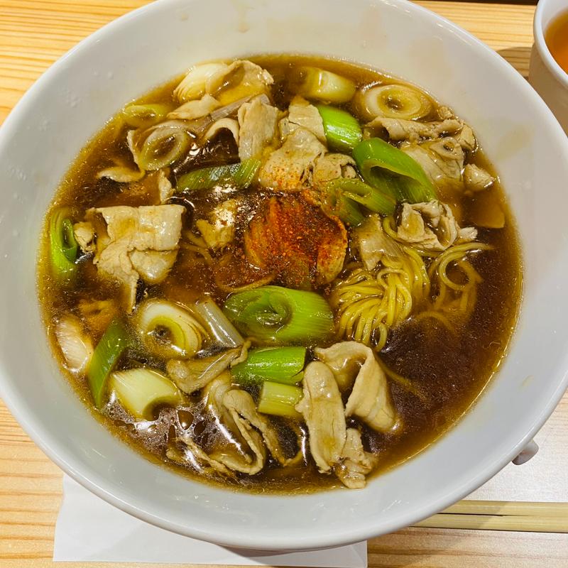 豚バラ葱ラーメン(中華厨房 暖家 多摩センター店)
