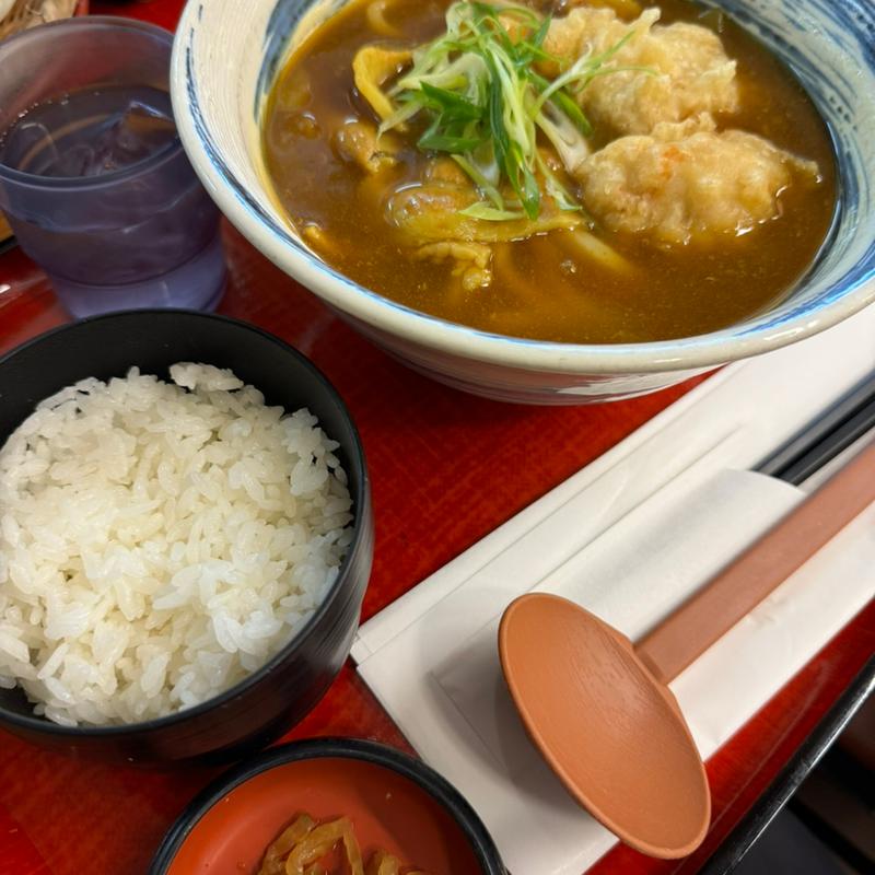 とれ天カレーうどん(実演手打うどん 杵屋 幕張イトーヨーカドー店)