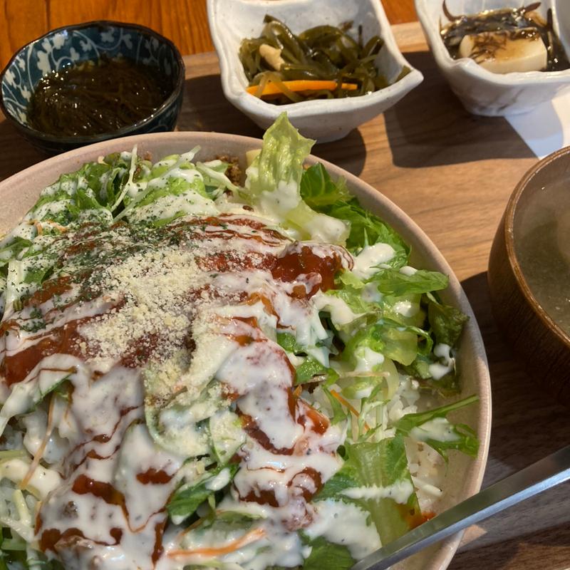 タコライス定食(沖縄酒場みんさぁ)