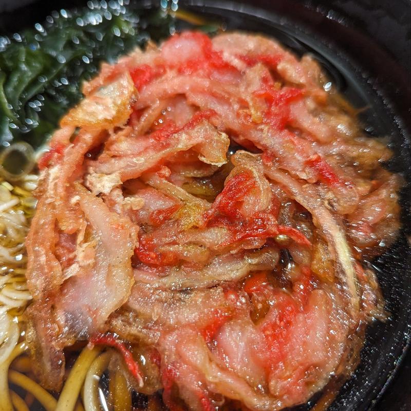 紅生姜天そば(名代 富士そば 大宮東口店)