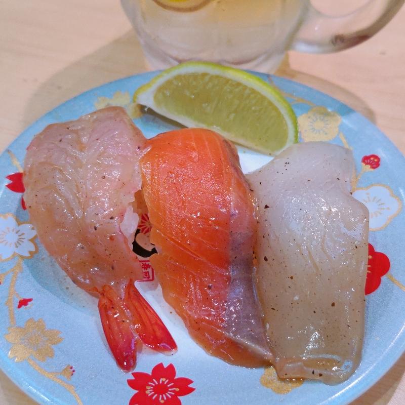 夏の塩レモン三種(神奈川回転寿司 二代目ぐるめ亭 港南台バーズ店)