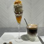 ブロンドショコラとナッツのパフェ(and parfait)