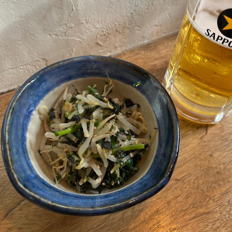 春菊ともやしのナムル(ひがんしがん)