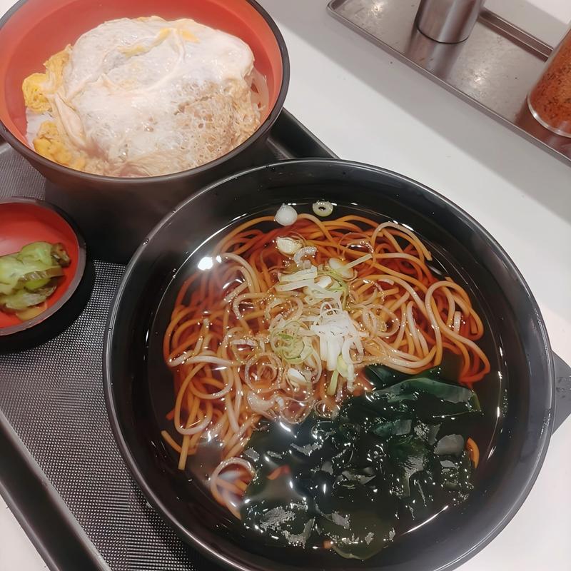 かつ丼セット(名代 富士そば 蒲田店 （ふじそば）)