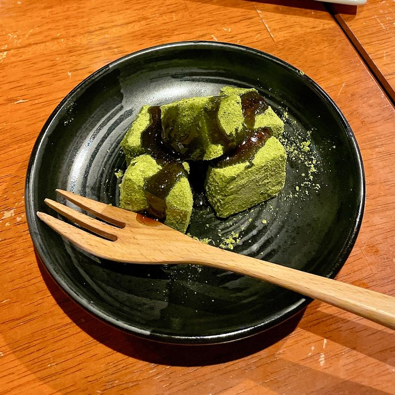 抹茶わらび餅(和光 日本酒バル まいかけ)