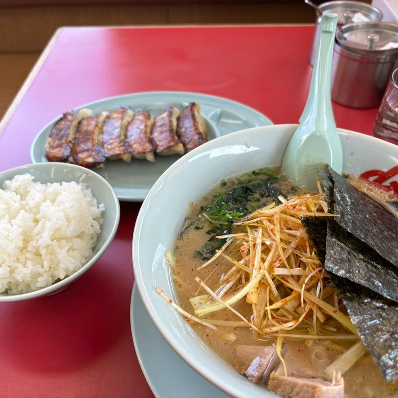 醤油ネギラーメン餃子セット(山岡家 弘前店 )