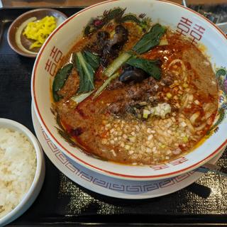 担々麺定食(OREG-A-YUTAKA 食堂)