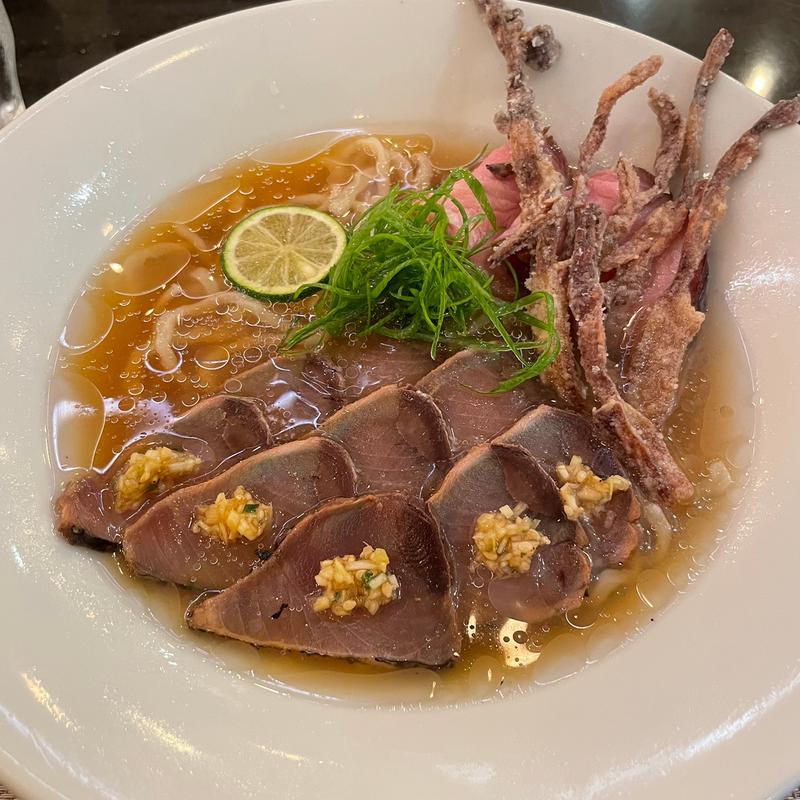 夏鰹の冷たいらぁ麺(MENSHO)