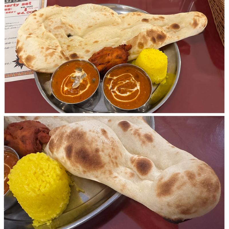 2種のカレーセット(ハッピー ネパール&インド料理レストラン 大和店)