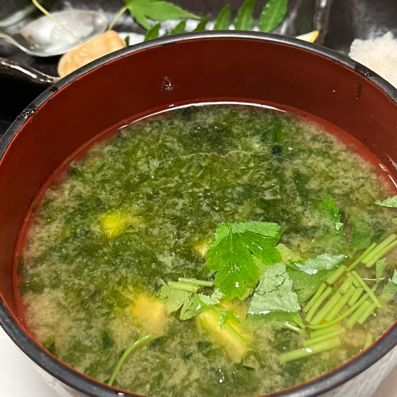 あおさの味噌汁(弥助鮨 本町店 )