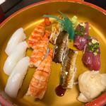 海老＋かつお＋いか＋穴子の握り寿司(弥助鮨 本町店 )