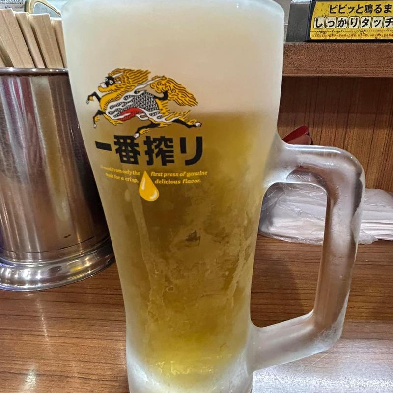 生ビール(博多長浜ラーメン ぼたん 大塚本店)