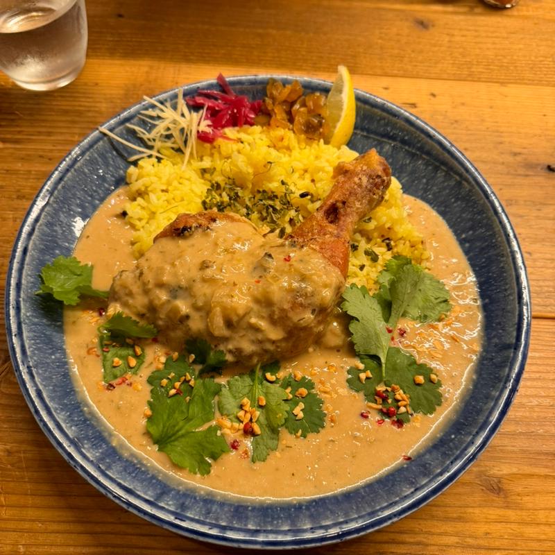 揚げチキンピーナッツカレー(RuuuuuCurry GARAKU)