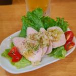鶏レア生ハム(串揚げとワイン はち2nd)