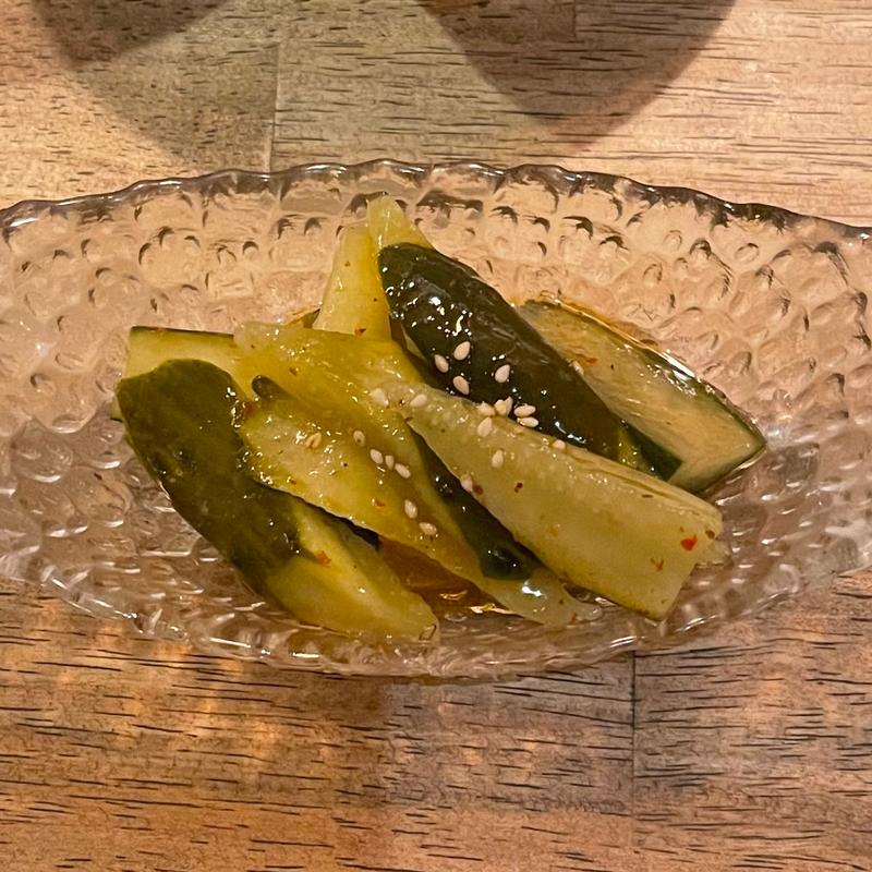 ピリ辛キューリ(野菜肉巻き串 ぐるり 福島)