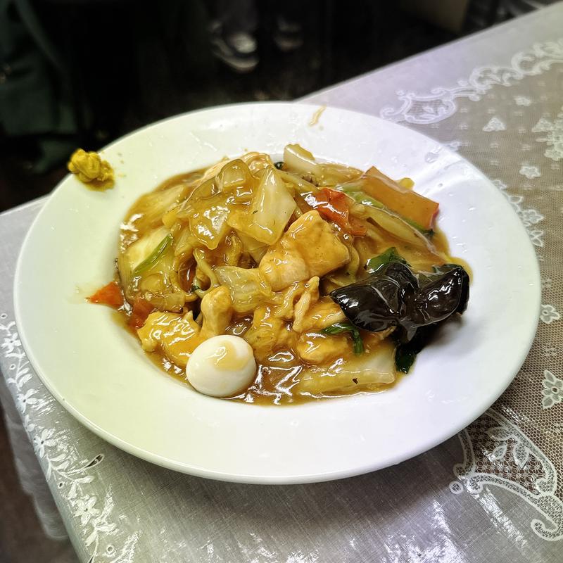 五目ヤキソバ(中華 宝来)