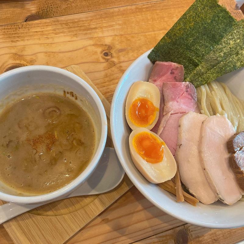 鶏つけ麺 特製のせ(麺屋いえろう)