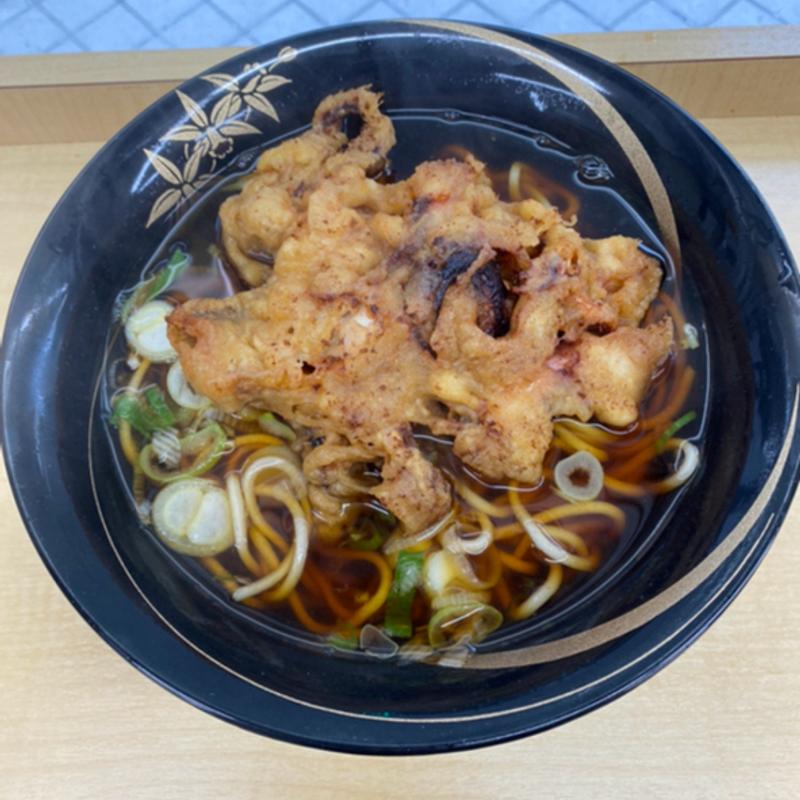 ゲソ天そば(そばのスエヒロ 八丁堀店)