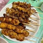 焼き鳥盛合せ(とりレバー、つくね、かわ)