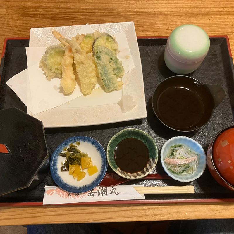 天ぷら定食(玄海 若潮丸 )