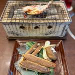 かに炭火焼