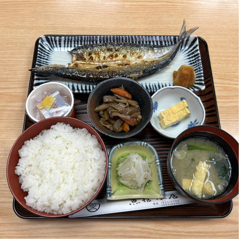 さんまの開き定食(魚捨 本店 )