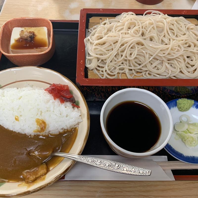 もりそばセット(ミニカレー)(大むら)